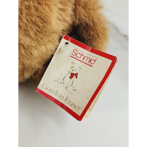 Schmid Teddy Bear w/ Slippers & Night Shirt Large 18" Korea 1984 NO TESTED Vtg - Picture 15 of 16